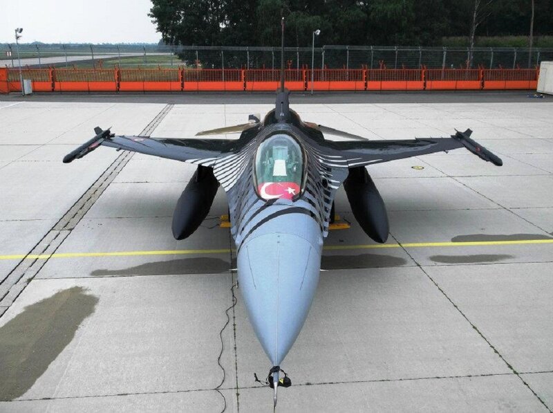 Turkish Air Force jet on tarmac