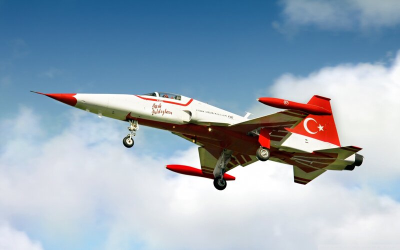 Turkish Air Force Jet — Red