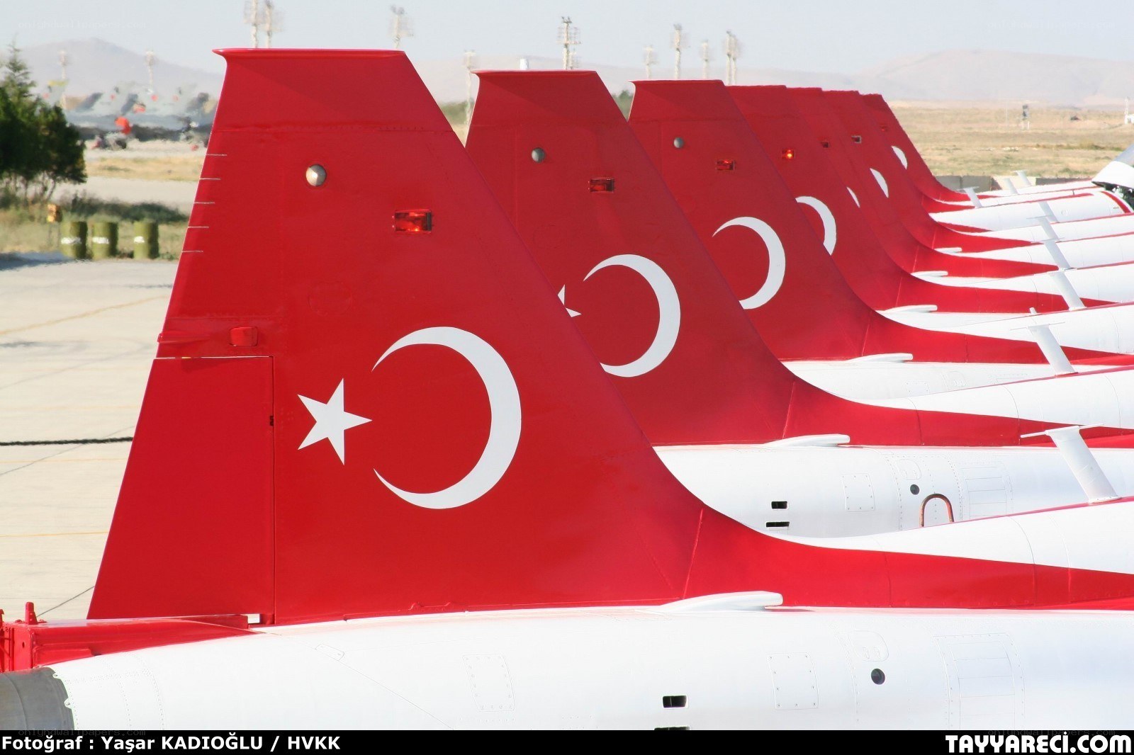 Turkish Air Force jets in formation
