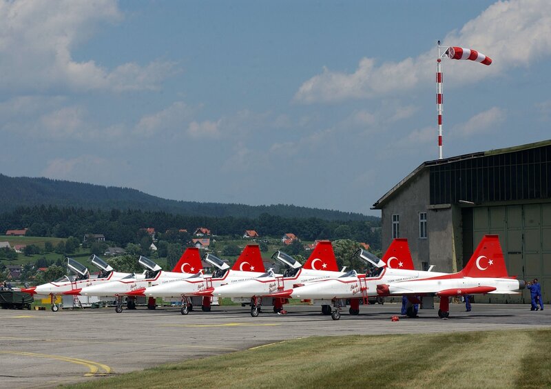 Turkish Air Force jets on tarmac