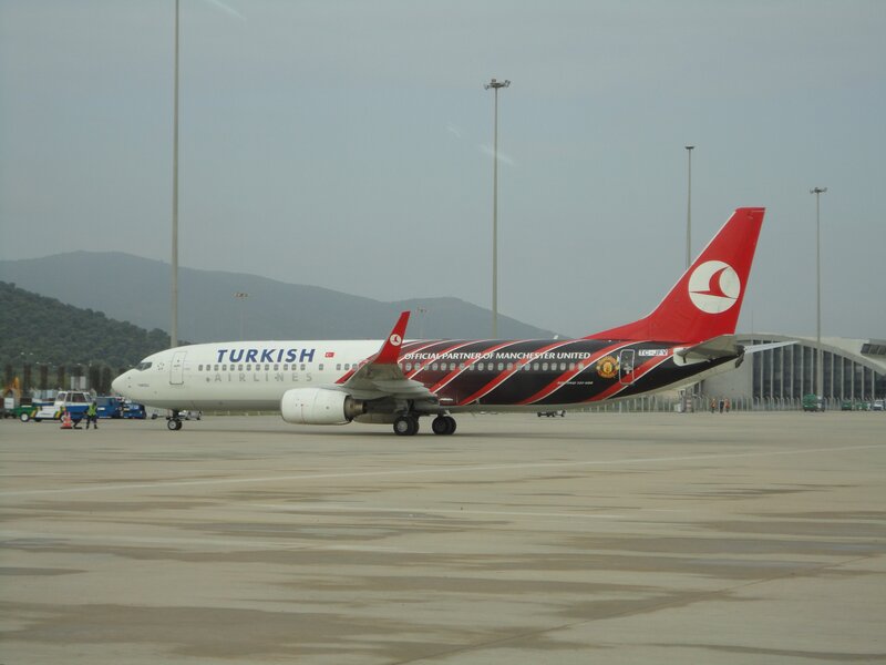 Turkish Airlines plane on tarmac