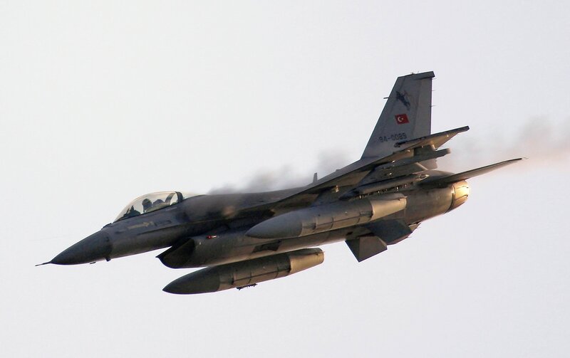 Turkish F-16 in flight