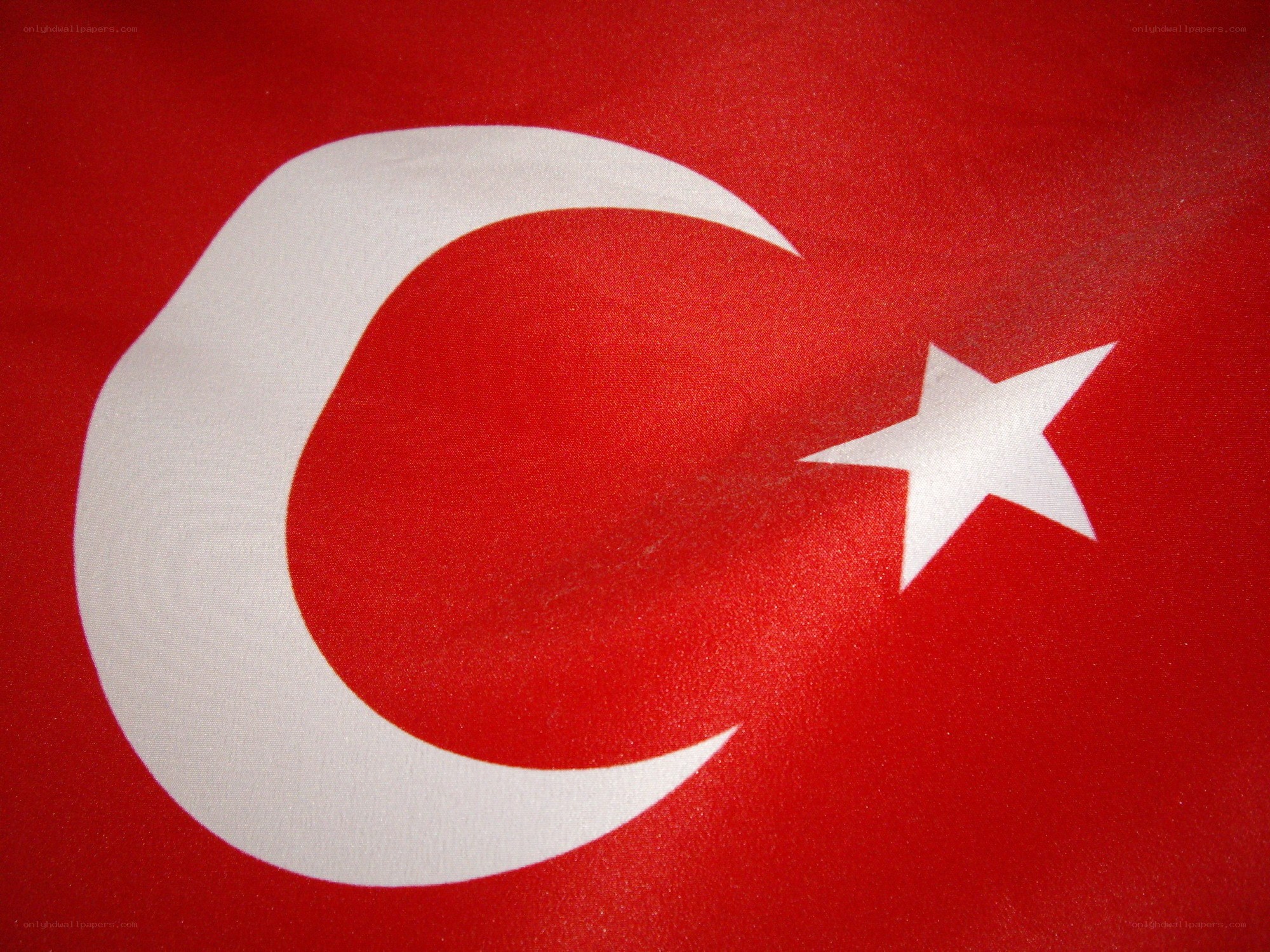 Turkish flag close-up