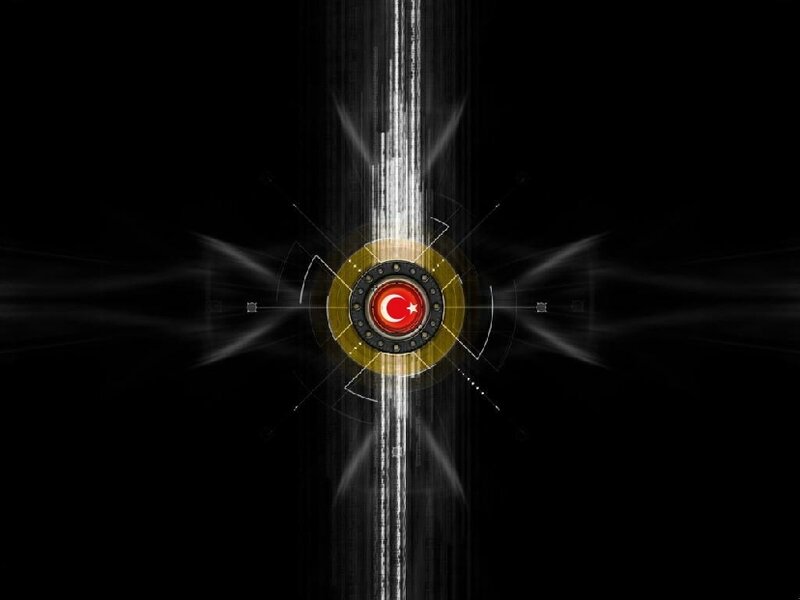 Turkish flag digital art