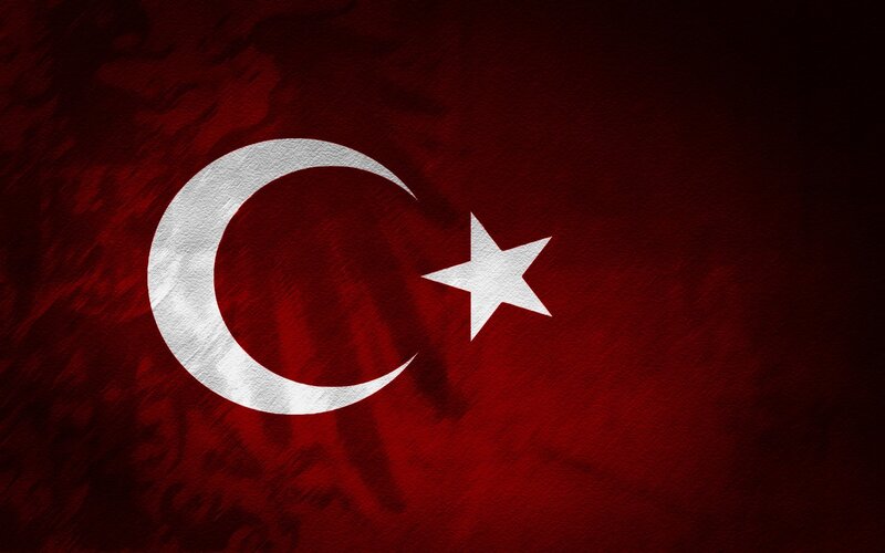Turkish Flag — Red, Dramatic