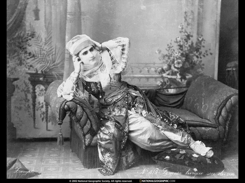 Turkish woman on a divan