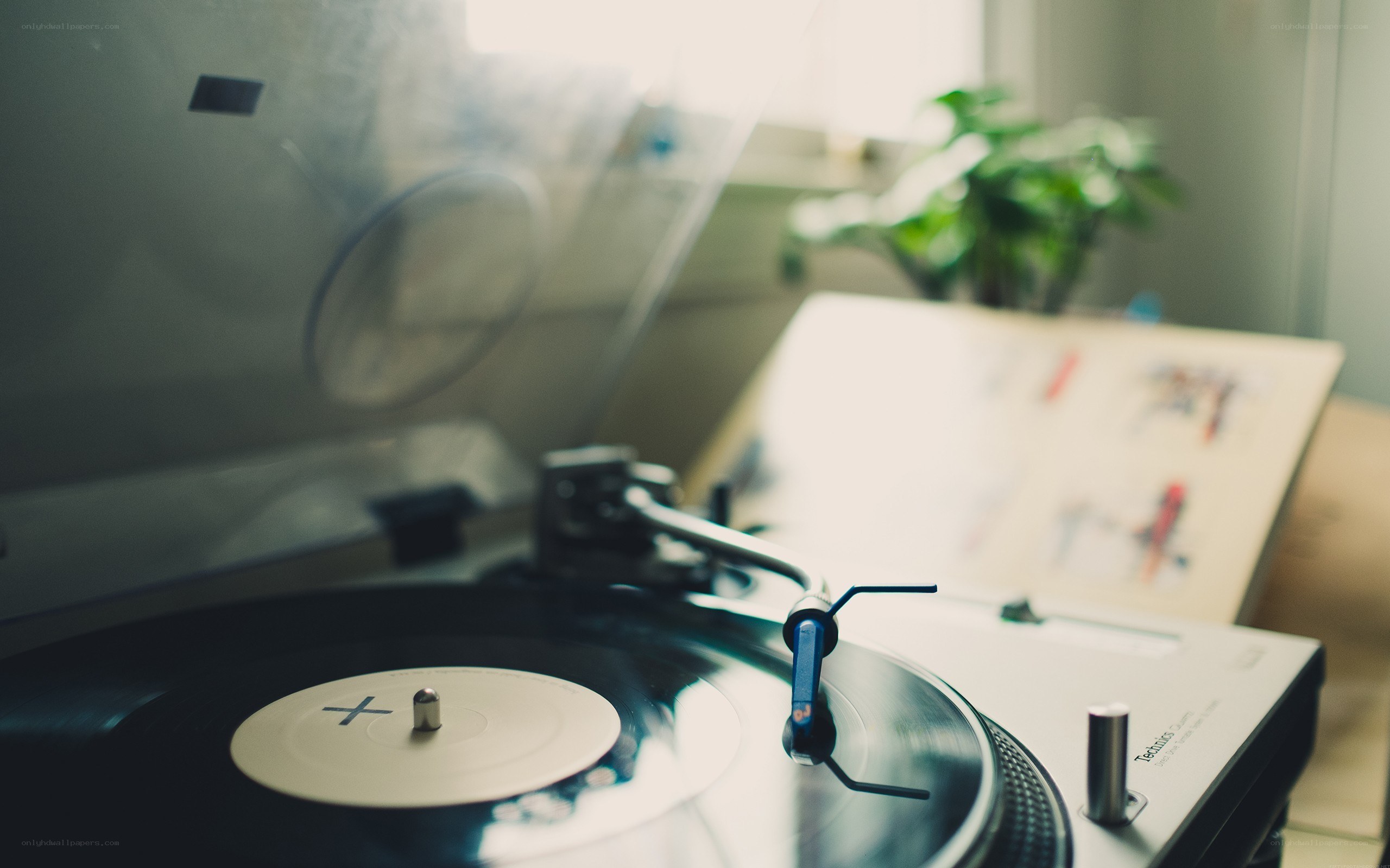 turntable playing vinyl record