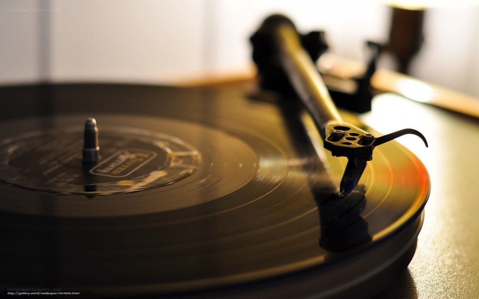 turntable playing vinyl record