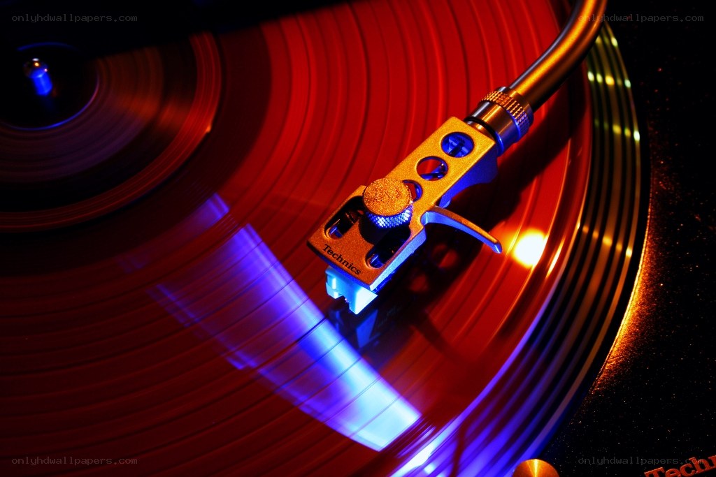 turntable playing vinyl record