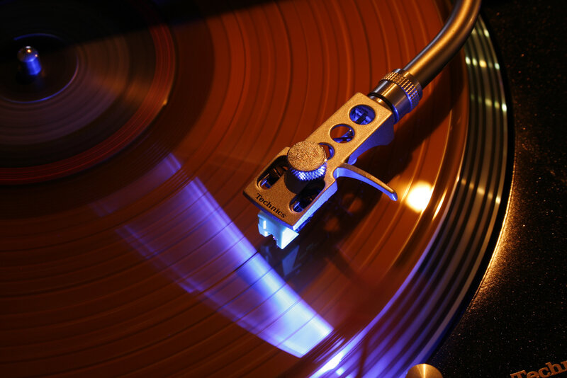 turntable playing vinyl record