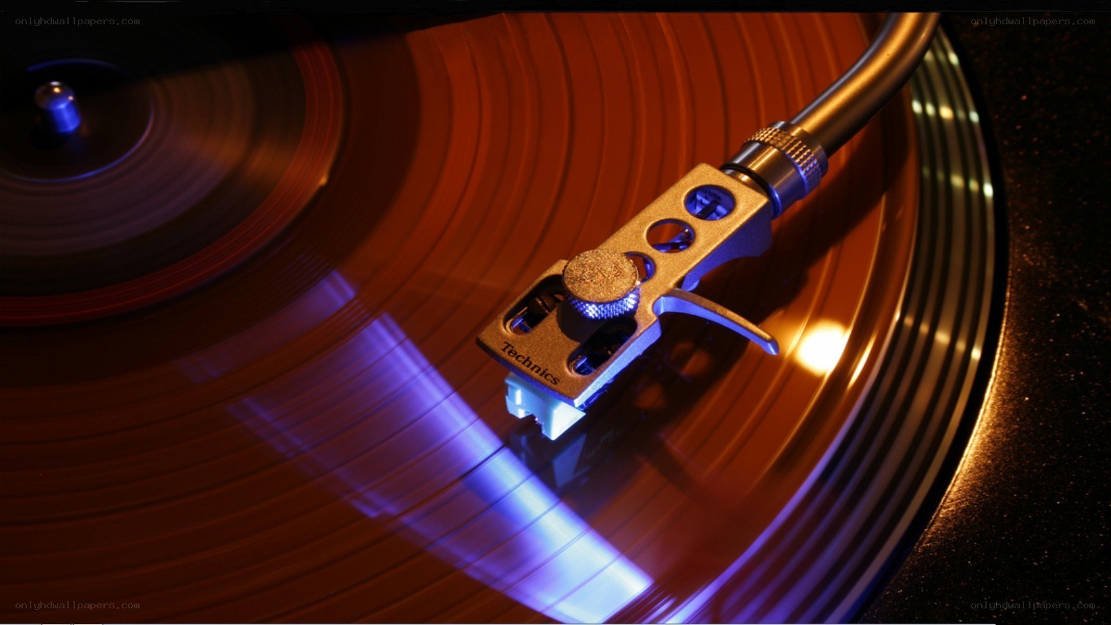 turntable playing vinyl record