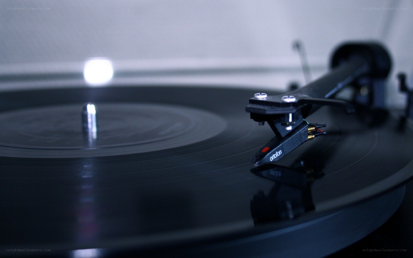 turntable playing vinyl record