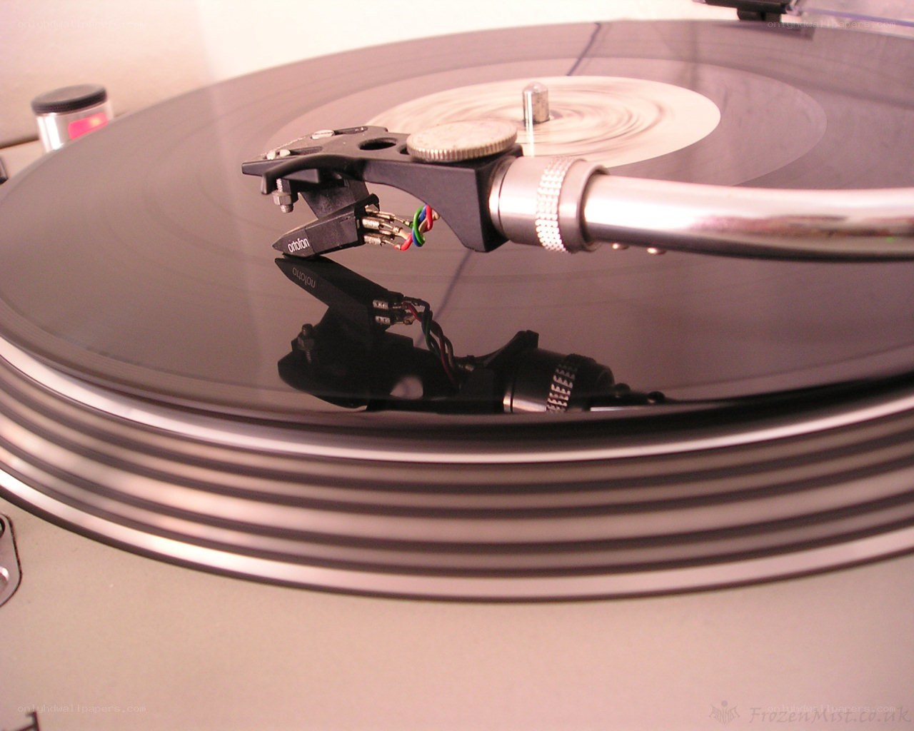 turntable playing vinyl record