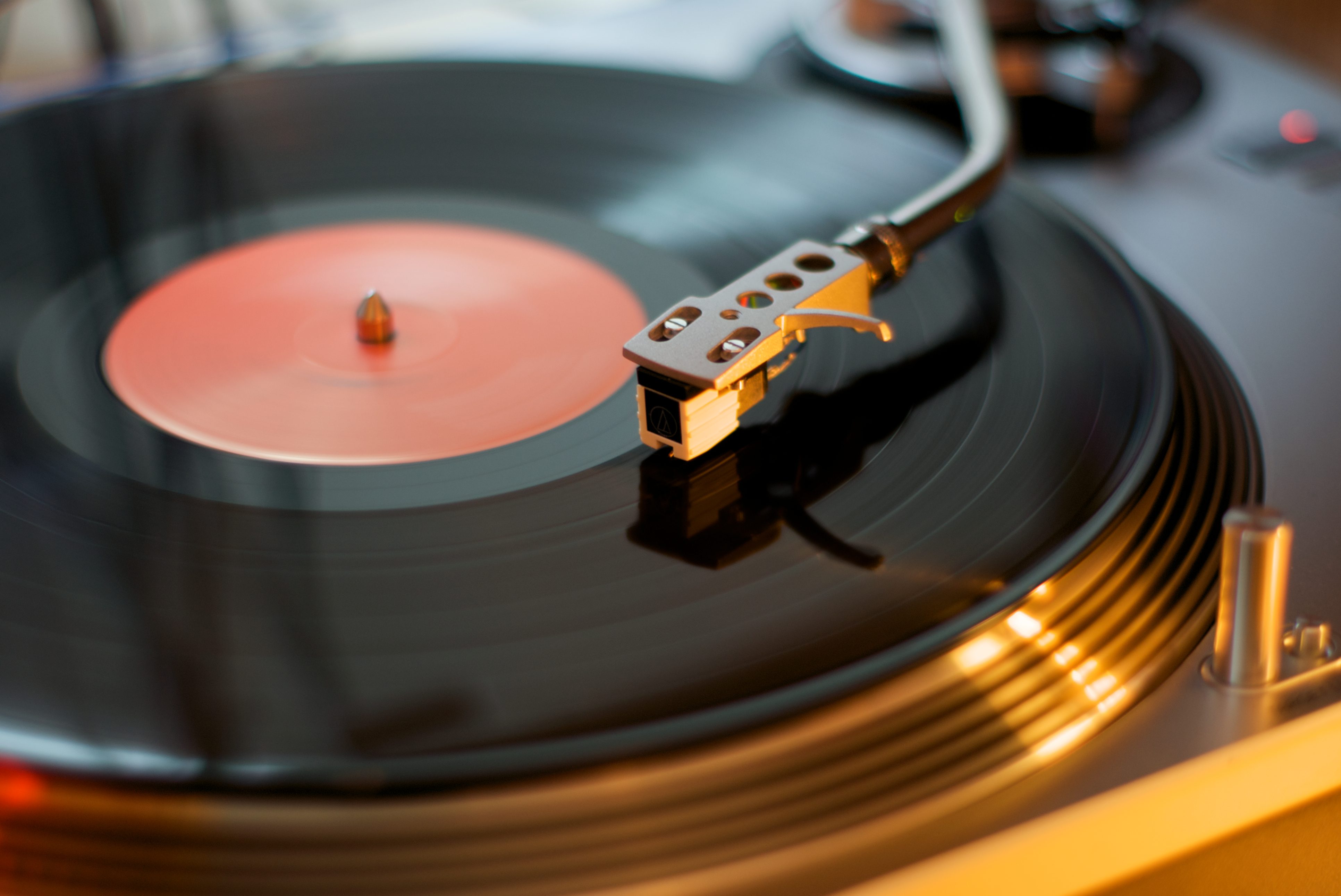 turntable playing vinyl record