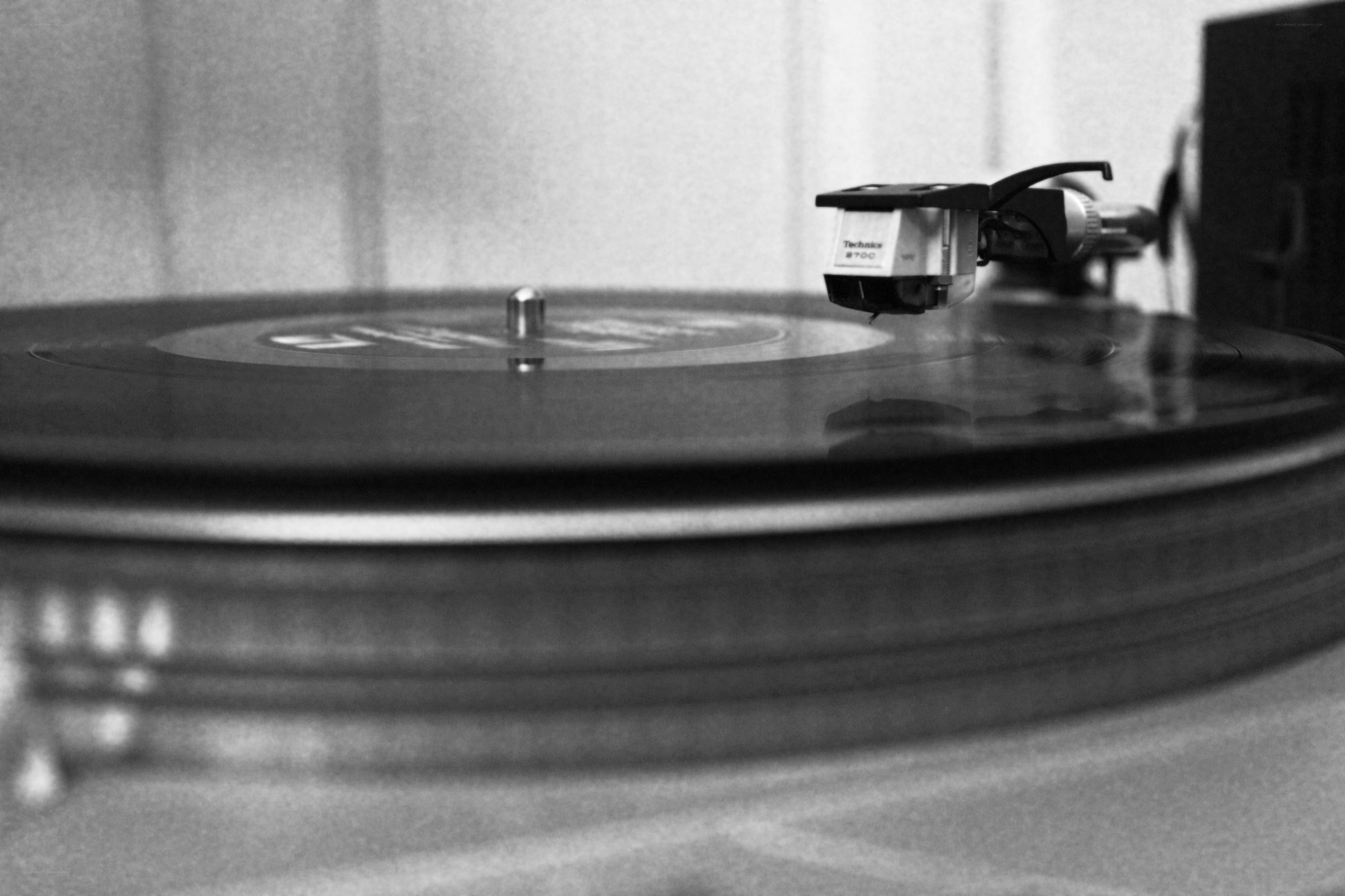 turntable playing vinyl record