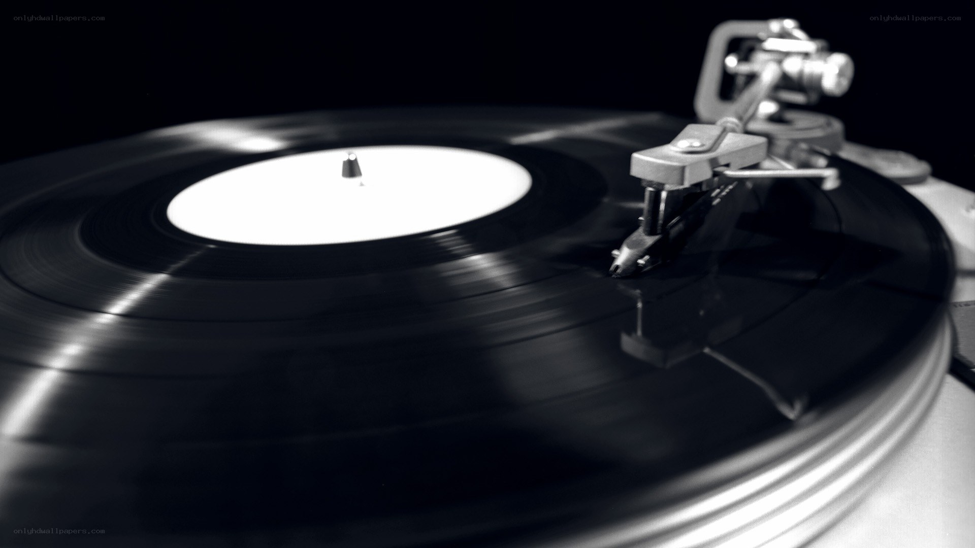 turntable playing vinyl record