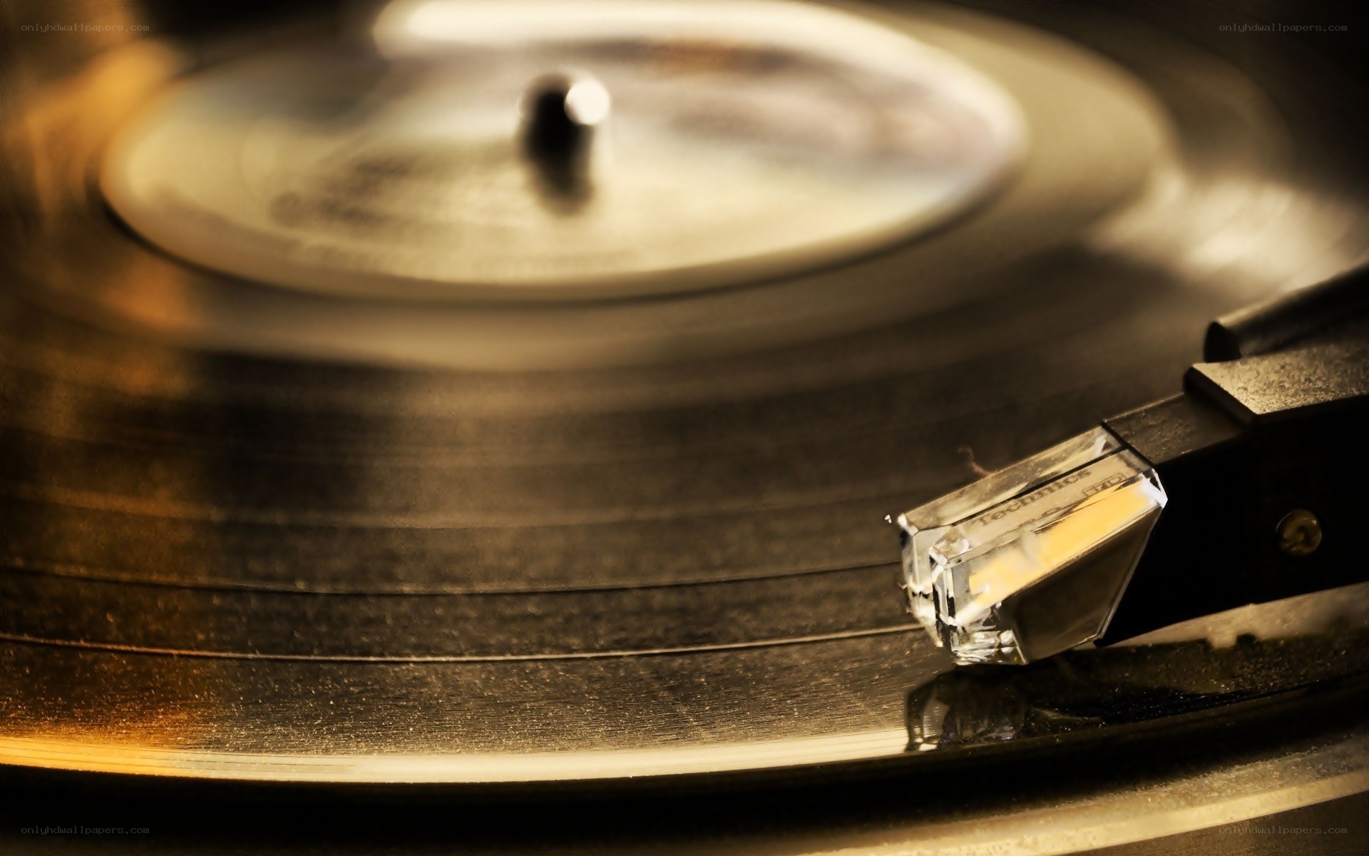 turntable playing vinyl record
