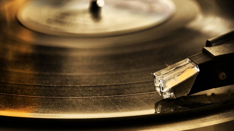 turntable playing vinyl record