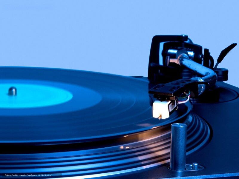 turntable playing vinyl record