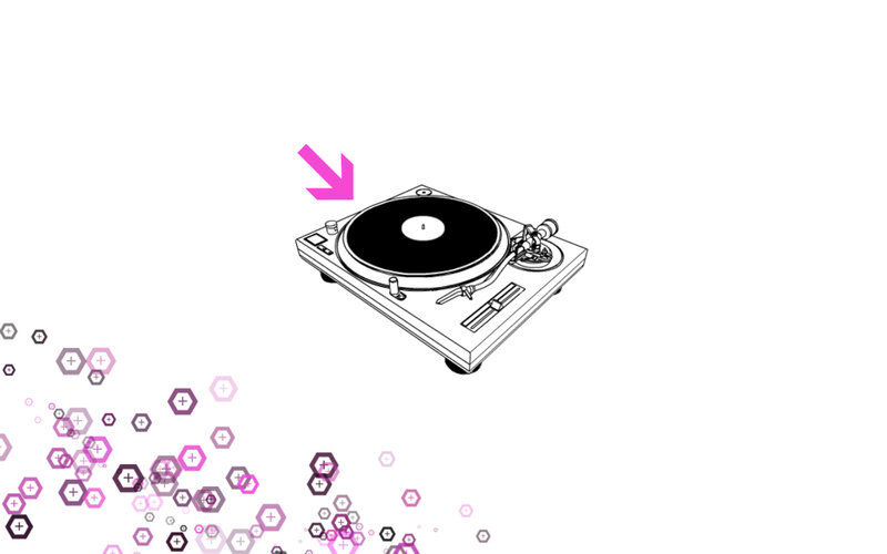 turntable with animated elements