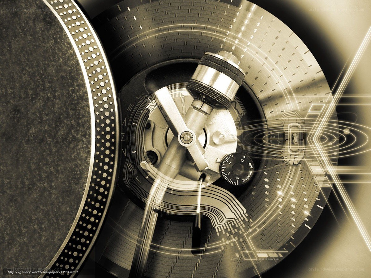 turntable with digital overlay