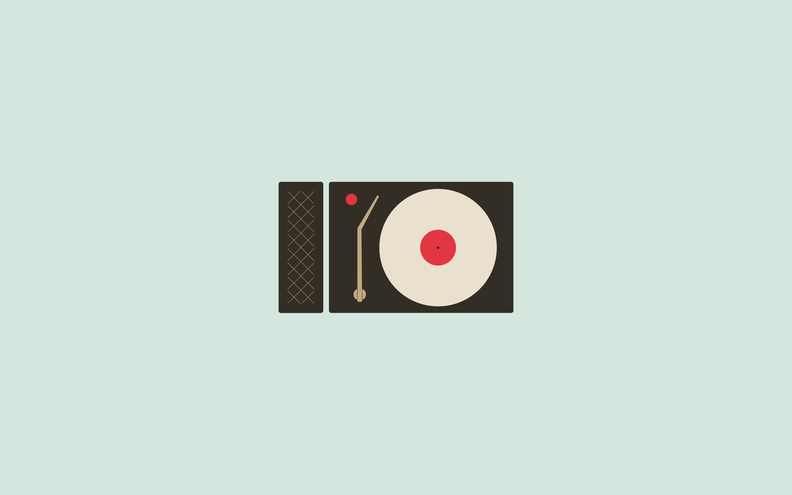 turntable with vinyl record