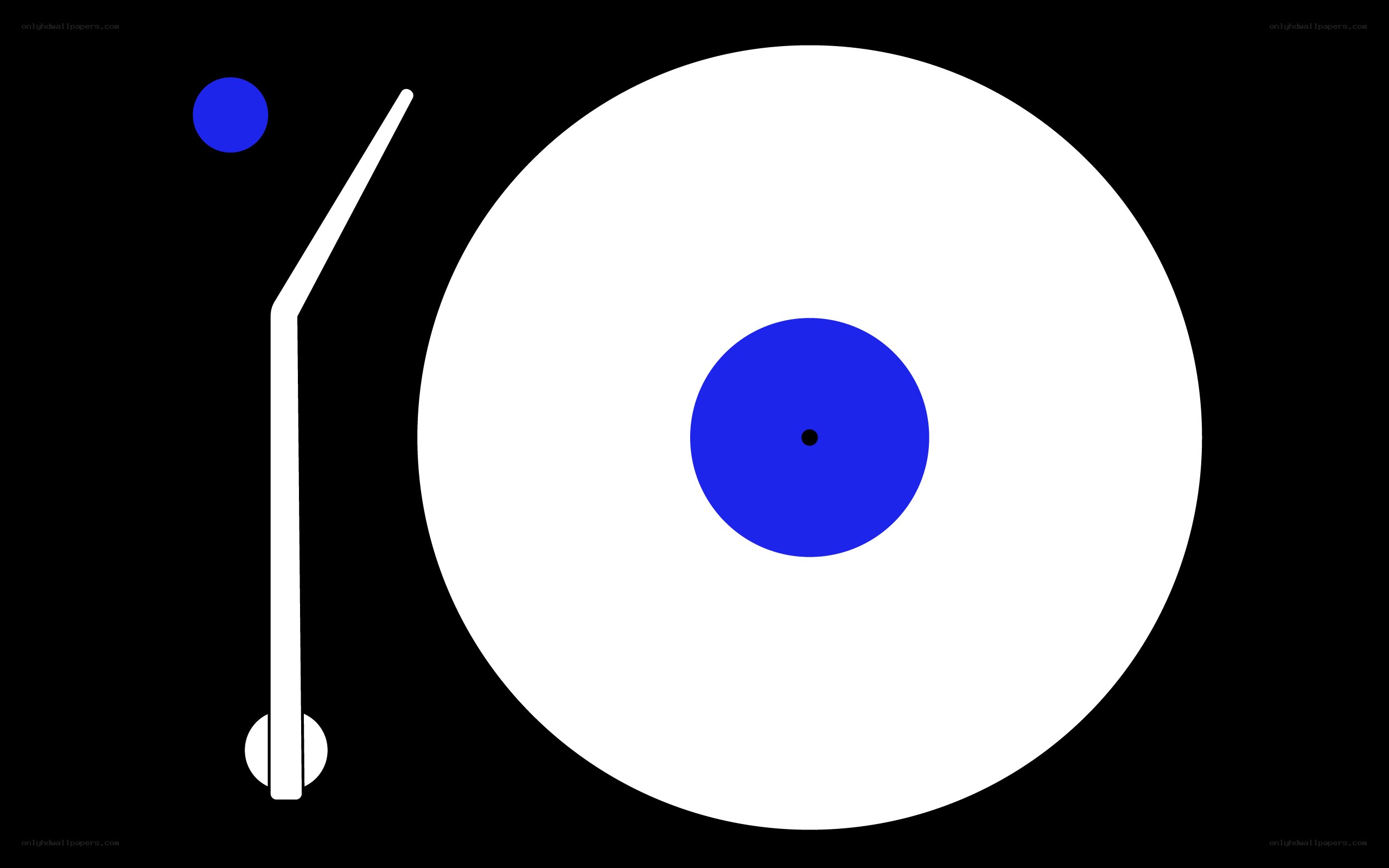 turntable with vinyl record