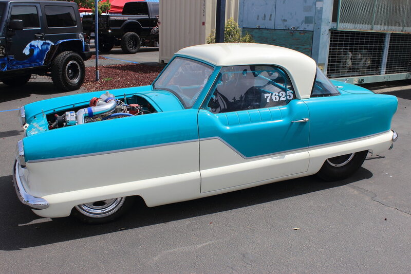 Turquoise and White Car — Cyan