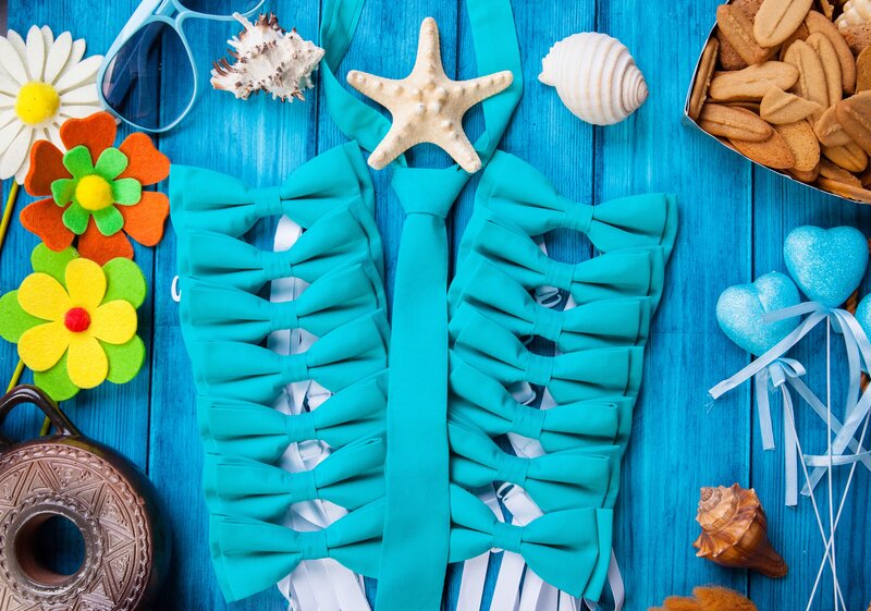 Turquoise Bow Ties