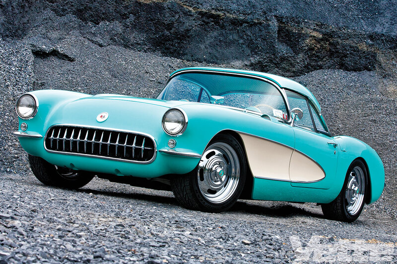 Turquoise Classic Car — Cyan, Dramatic