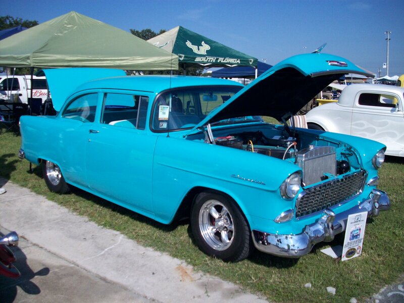 Turquoise Classic Car — Cyan, Outdoor