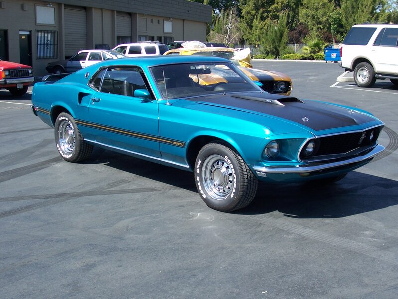 Turquoise Classic Car — Teal, Calm