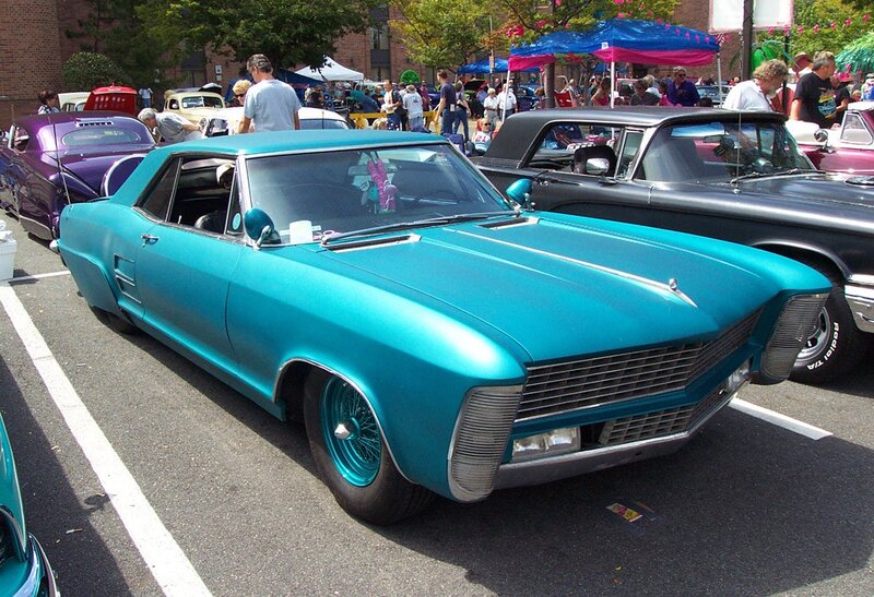 Turquoise Classic Car — Teal, Outdoor, Afternoon