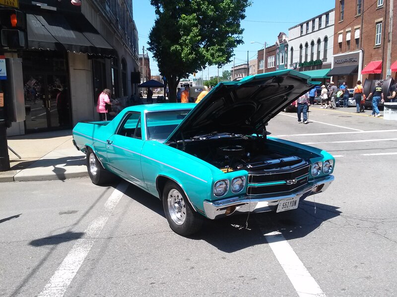 Turquoise Classic Car — Teal, Outdoor