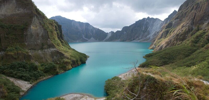 Turquoise Crater Lake — Blue