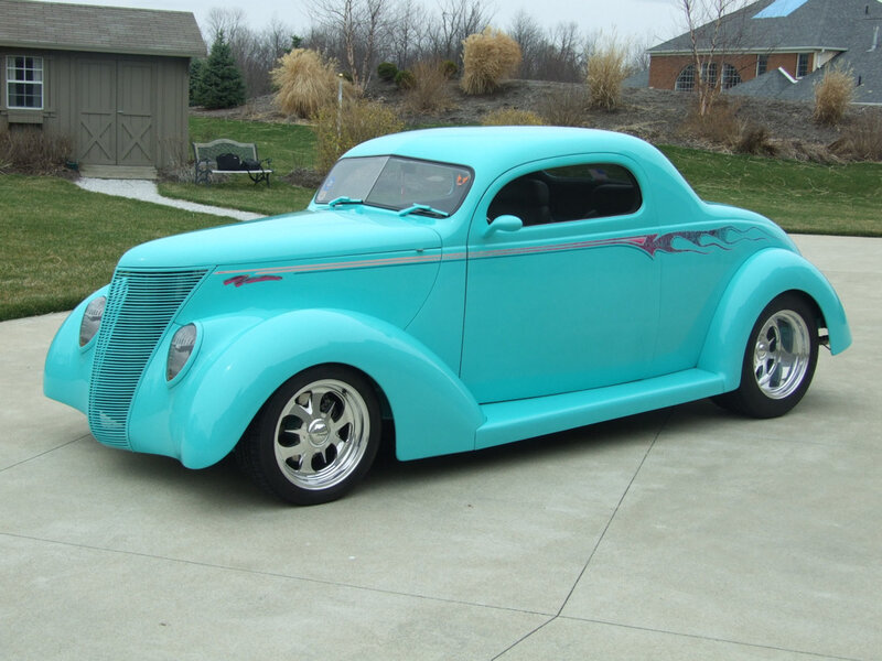 Turquoise Custom Coupe
