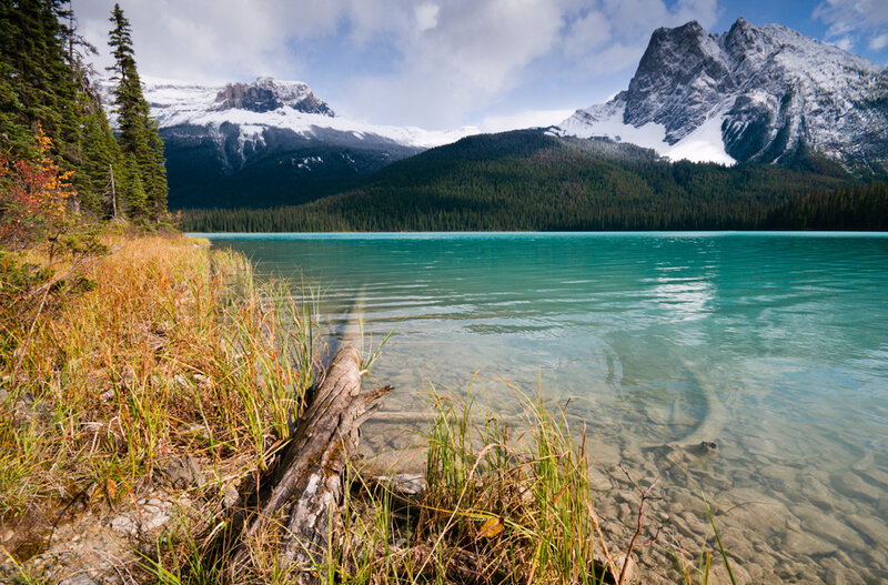 Turquoise Lake and Mountains — Blue, Serene