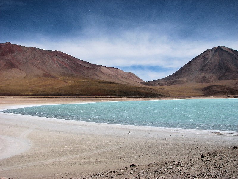 Turquoise Lake in Desert