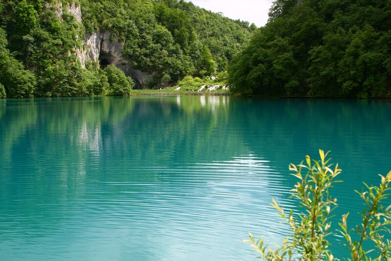 Turquoise Lake in Forest — Serene