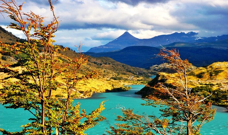 Turquoise Lake in Mountains — Blue, Dramatic, Afternoon, Photograph, Trees