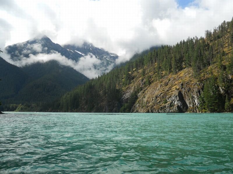 Turquoise Lake in Mountains — Teal