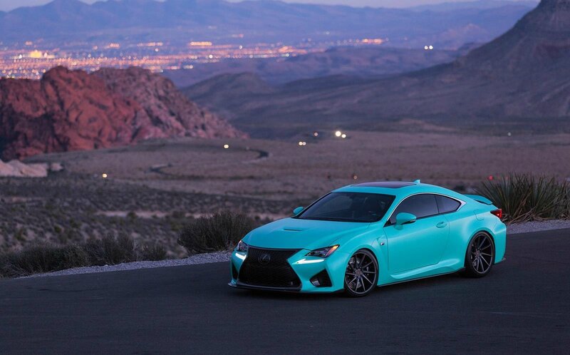 Turquoise Lexus Coupe