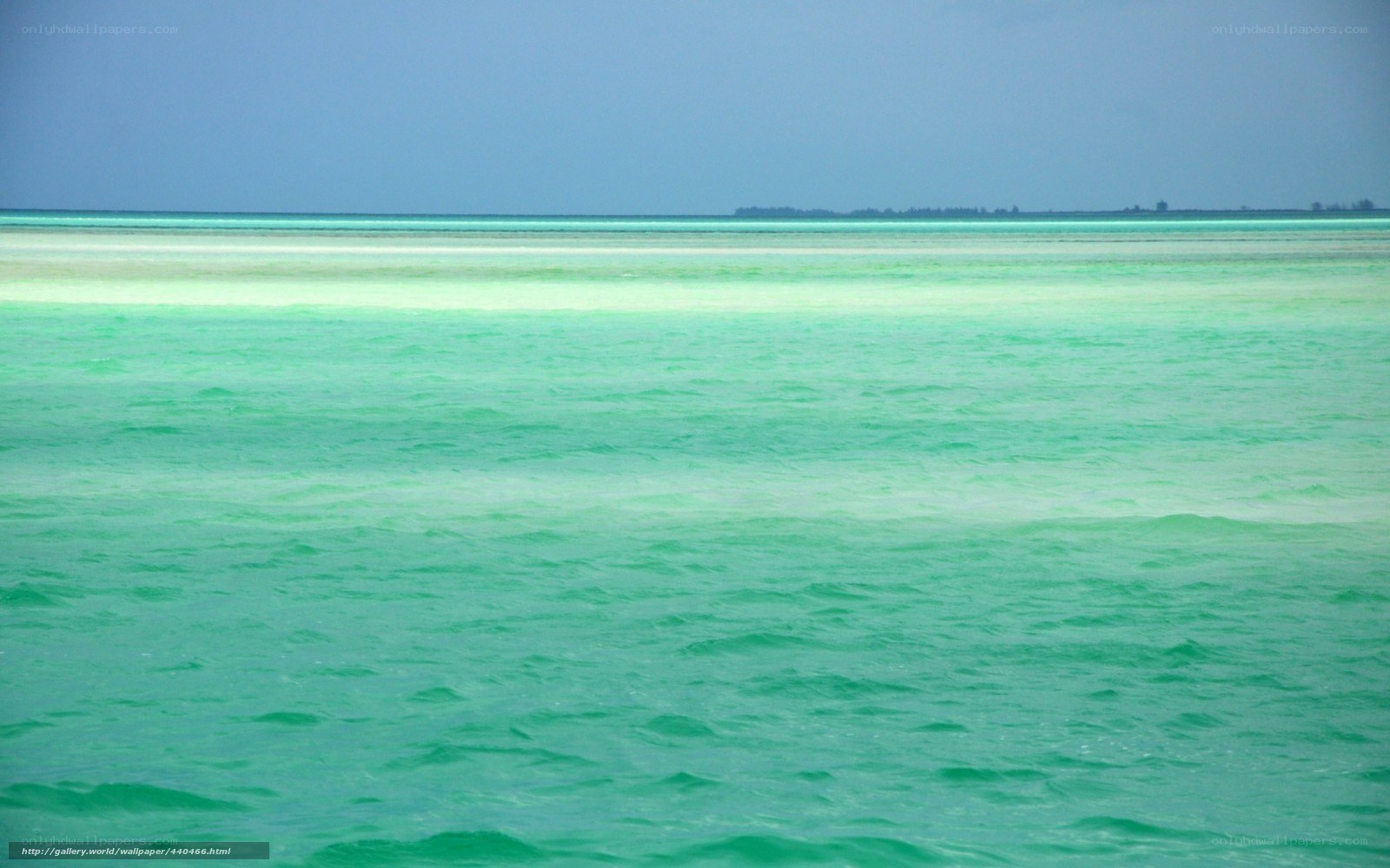 Turquoise ocean waters