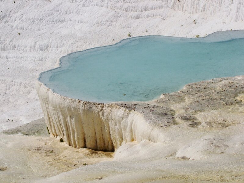 Turquoise Pool in Travertine