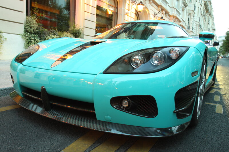 Turquoise Sports Car