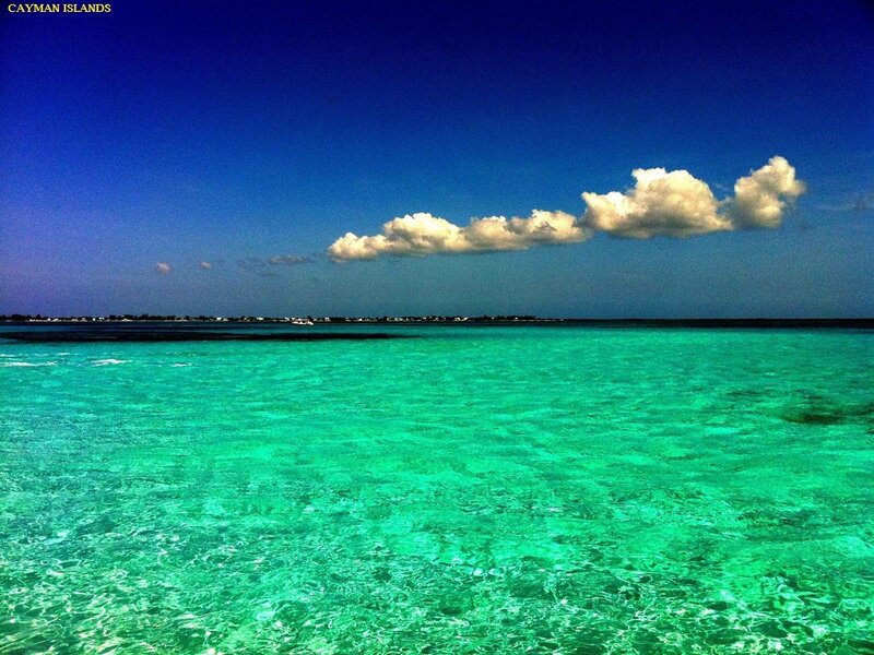 Turquoise Water and Clouds