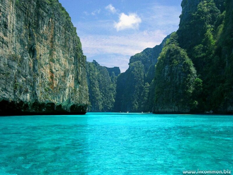 Turquoise Water Cove — Blue, Serene