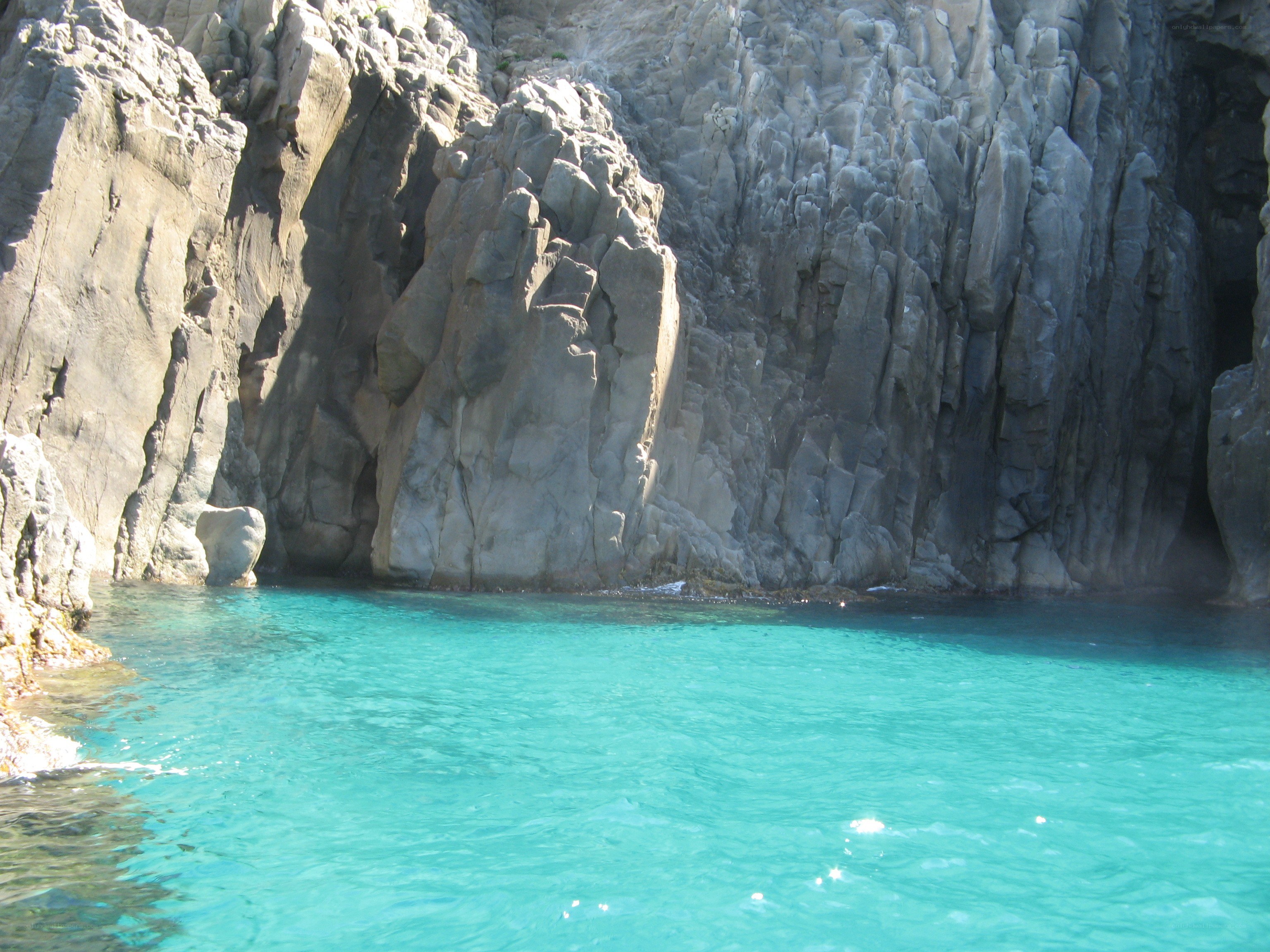 turquoise water cove