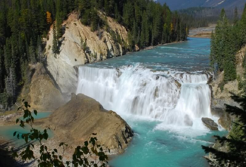Turquoise Waterfall — Blue, Serene