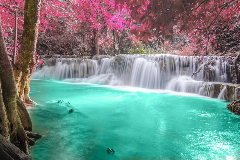 Turquoise Waterfall — Cyan
